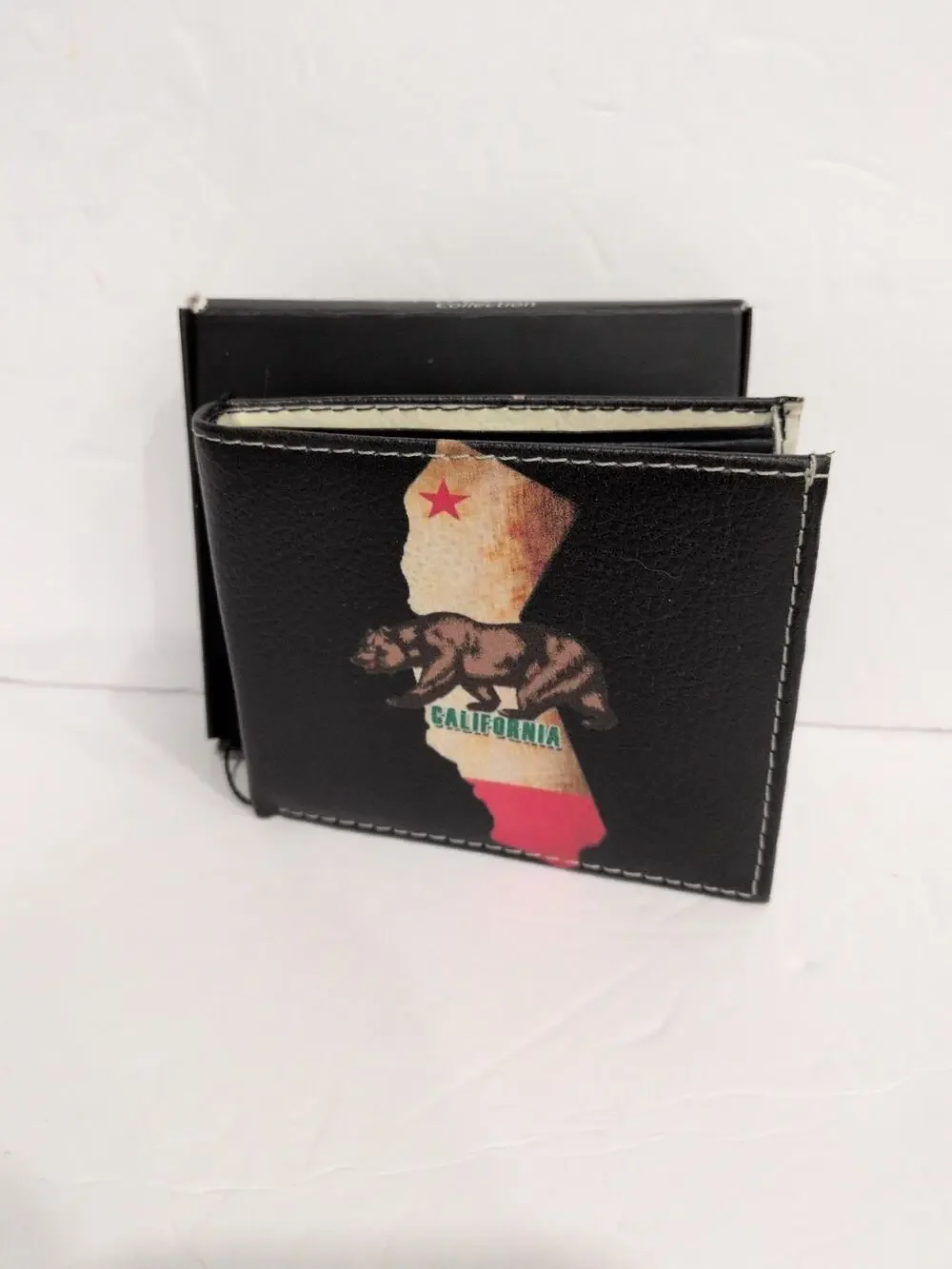 NIB Tem's Collection Handcrafted Mens Wallet California USA Bifold